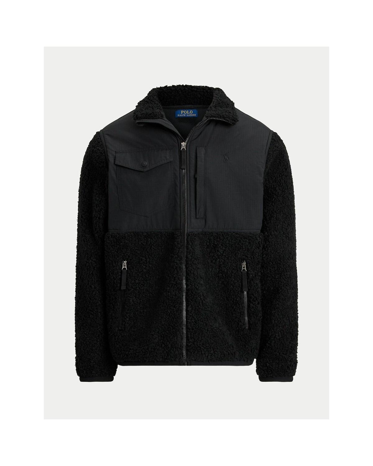 BLOUSON RALPH LAUREN  SHERPA/NYLON NOIR