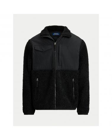 BLOUSON RALPH LAUREN  SHERPA/NYLON NOIR