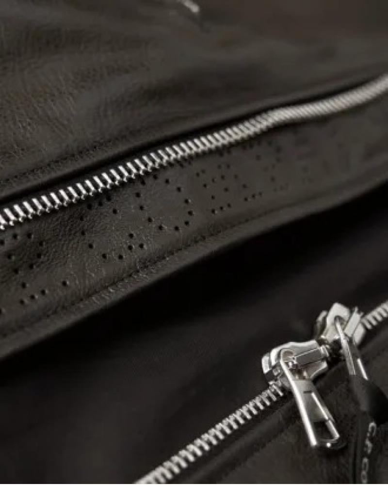 BLOUSON CUIR C.P COMPANY W297A 999 NOIR