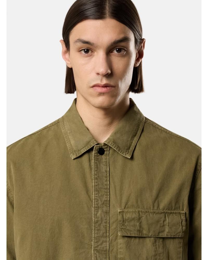 CHEMISE STONE ISLAND 1200031 015G Vert Militaire manches courtes 