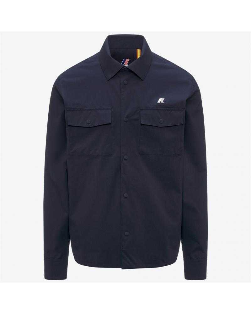 SURCHEMISE  UMBERT K-WAY stretch 2 layers blue depth