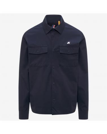 SURCHEMISE  UMBERT K-WAY stretch 2 layers blue depth