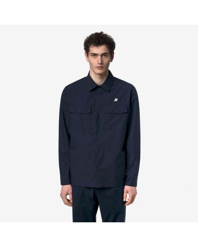 SURCHEMISE  UMBERT K-WAY stretch 2 layers blue depth