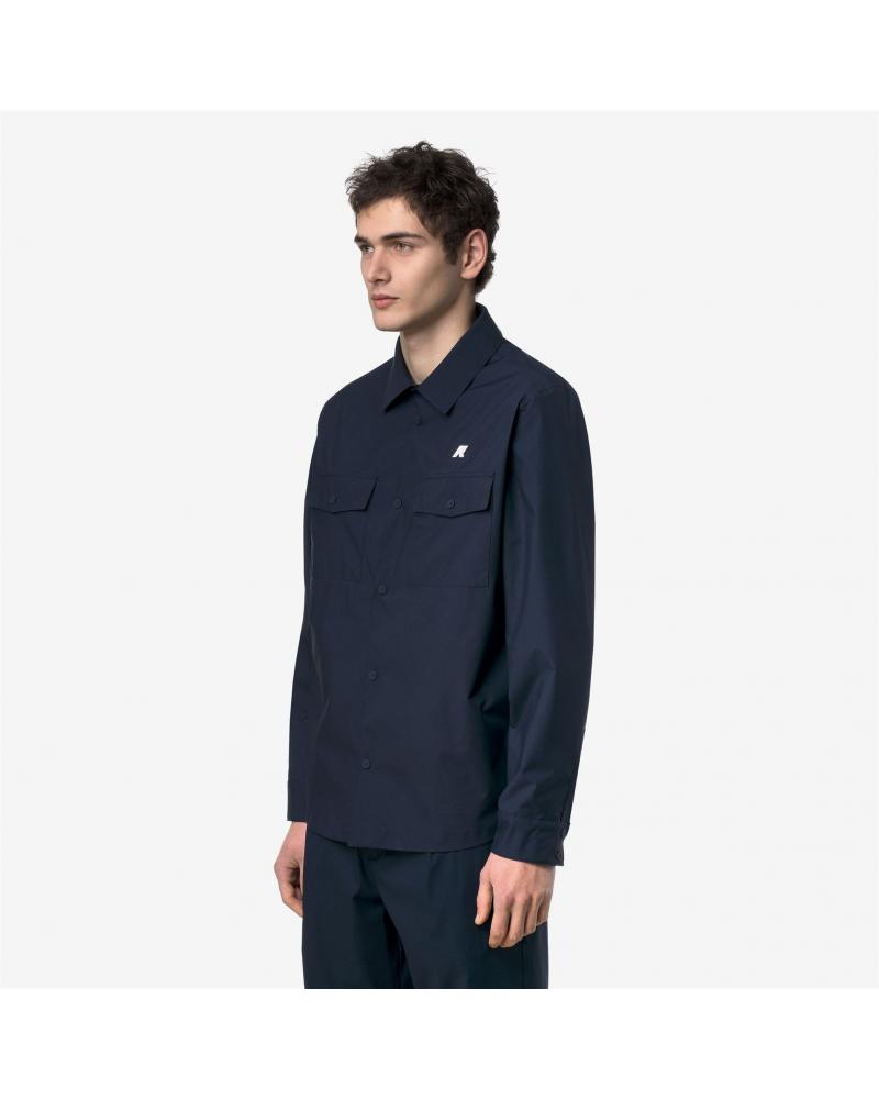 SURCHEMISE  UMBERT K-WAY stretch 2 layers blue depth