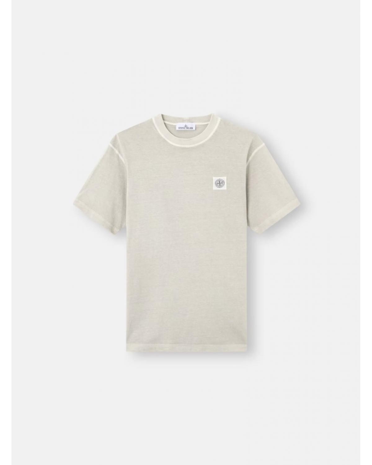 TEE SHIRT STONE ISLAND 2100026 0161 GRIS CLAIR