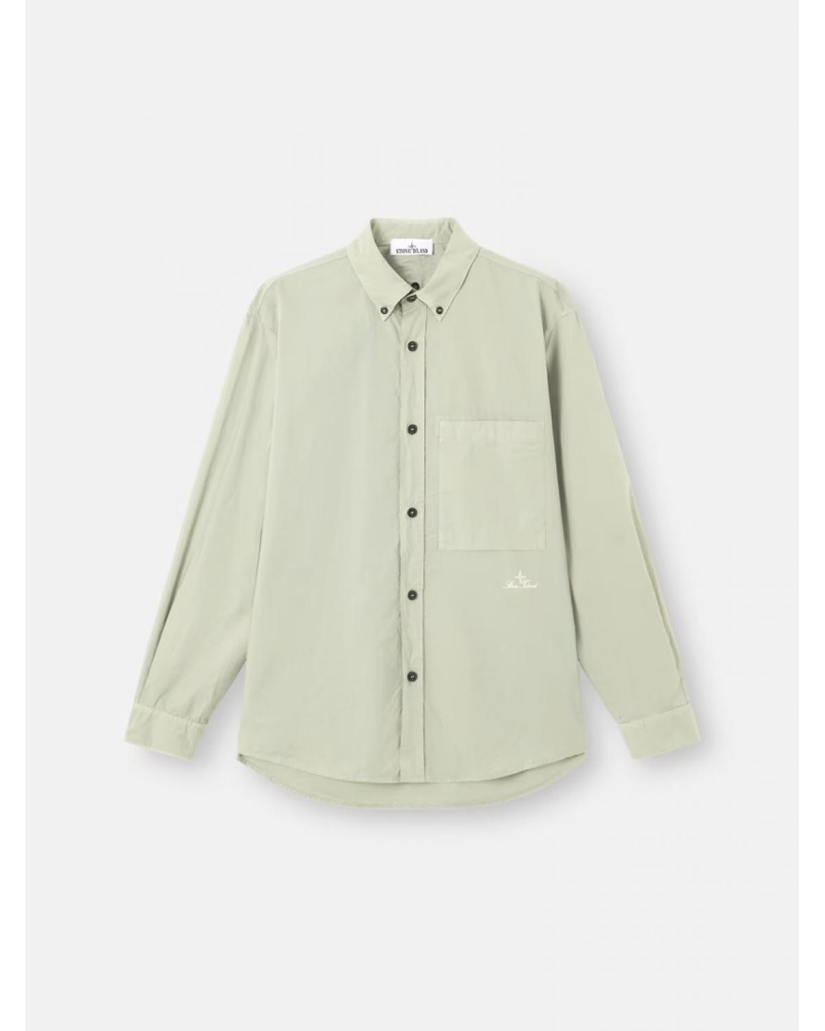 CHEMISE STONE ISLAND 1100027 0055  SAGE VERT