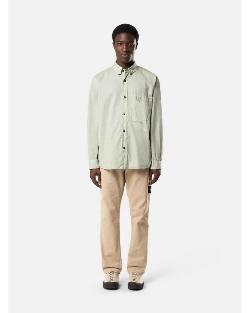 CHEMISE STONE ISLAND 1100027 0055  SAGE VERT