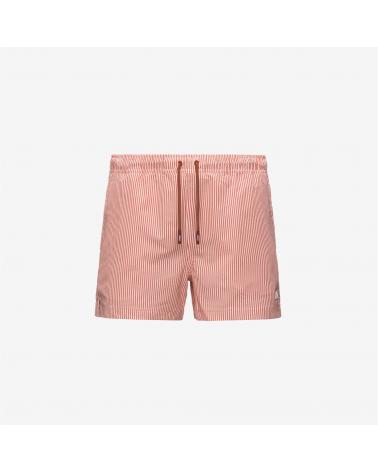 Maillot de Bain K-WAY HAZEL stripe mid  White -Orange