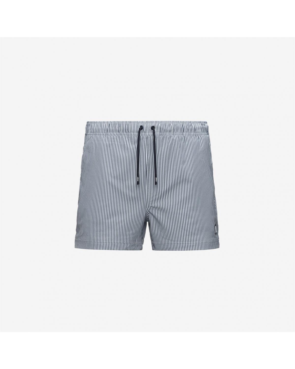 Maillot de Bain K-WAY HAZEL stripe mid  White-Blue-Bleu