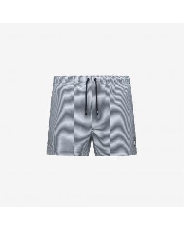 Maillot de Bain K-WAY HAZEL stripe mid  White-Blue-Bleu