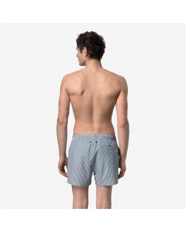 Maillot de Bain K-WAY HAZEL stripe mid  White-Blue-Bleu