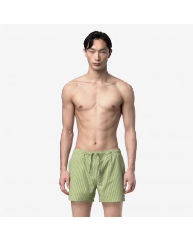 Maillot de Bain K-WAY HAZEL stripe mid  Green Vert