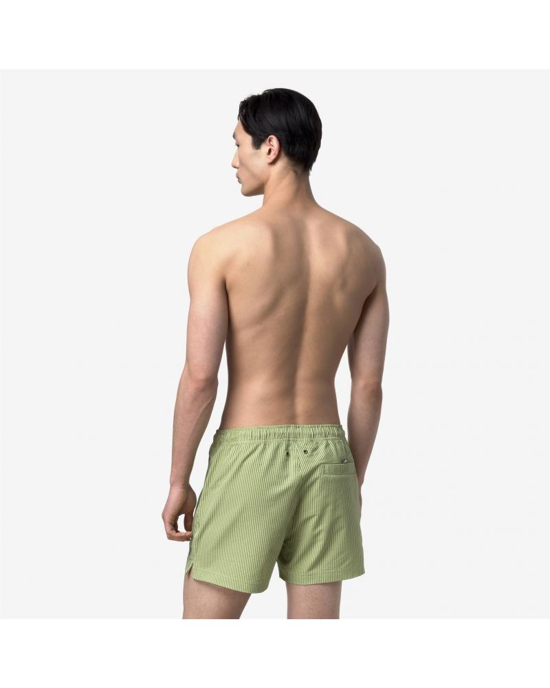 Maillot de Bain K-WAY HAZEL stripe mid  Green Vert