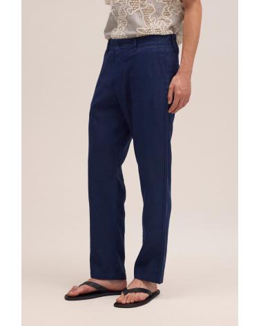  Pantalon NN.07 droit en lin Marine