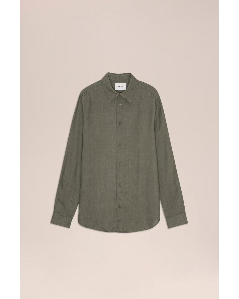 Chemise NN.07 ENZO LIN Capers KAKI