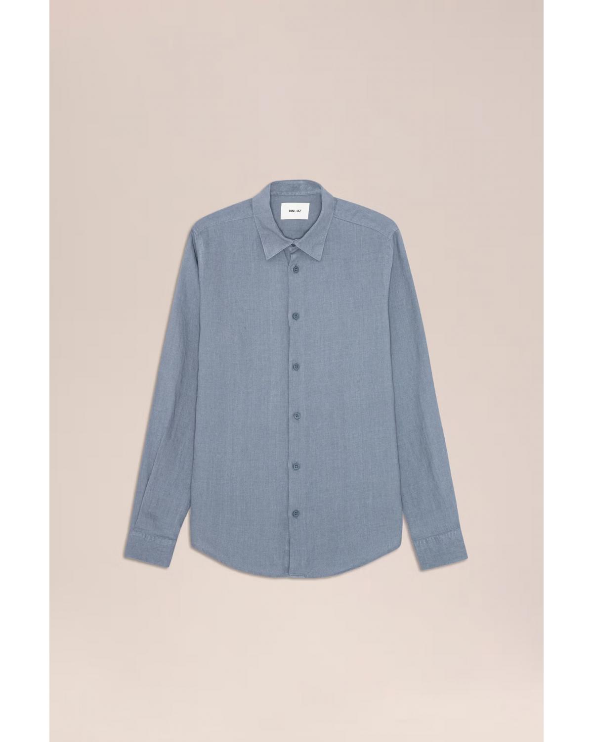 Chemise NN.07 ENZO LIN Stone blue Bleu