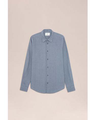 Chemise NN.07 ENZO LIN Stone blue Bleu