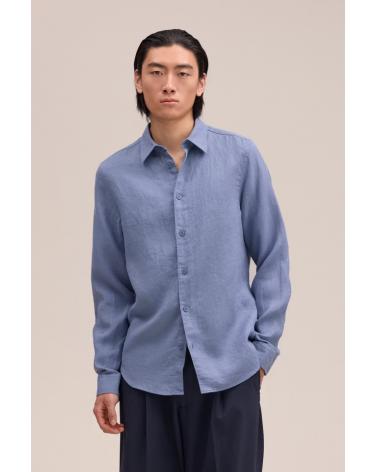 Chemise NN.07 ENZO LIN Stone blue Bleu