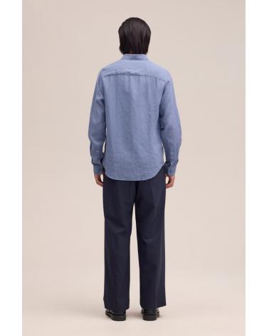 Chemise NN.07 ENZO LIN Stone blue Bleu