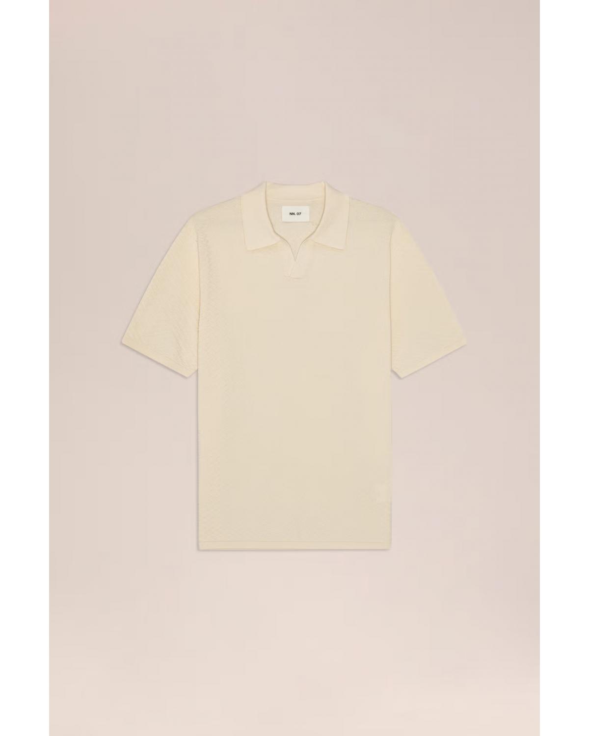 Polo NN.07 PAUL Col ouvert Ivoire