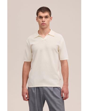 Polo NN.07 PAUL Col ouvert Ivoire