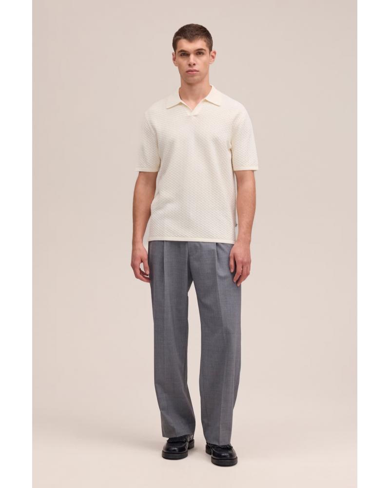 Polo NN.07 PAUL Col ouvert Ivoire