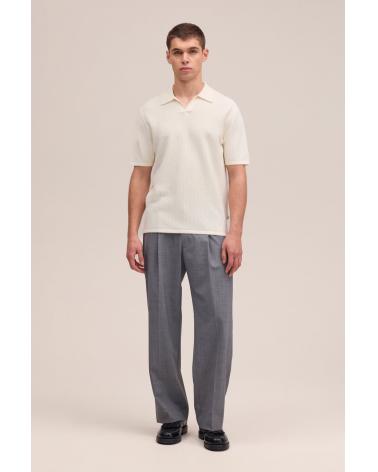 Polo NN.07 PAUL Col ouvert Ivoire