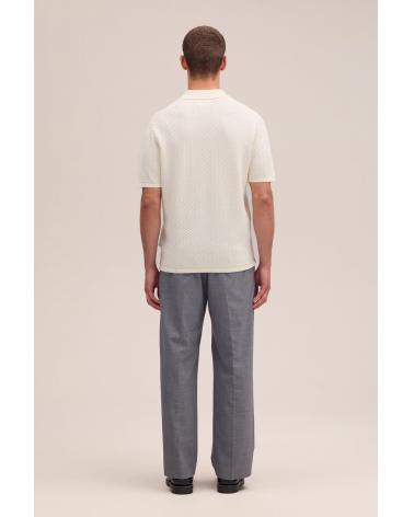 Polo NN.07 PAUL Col ouvert Ivoire