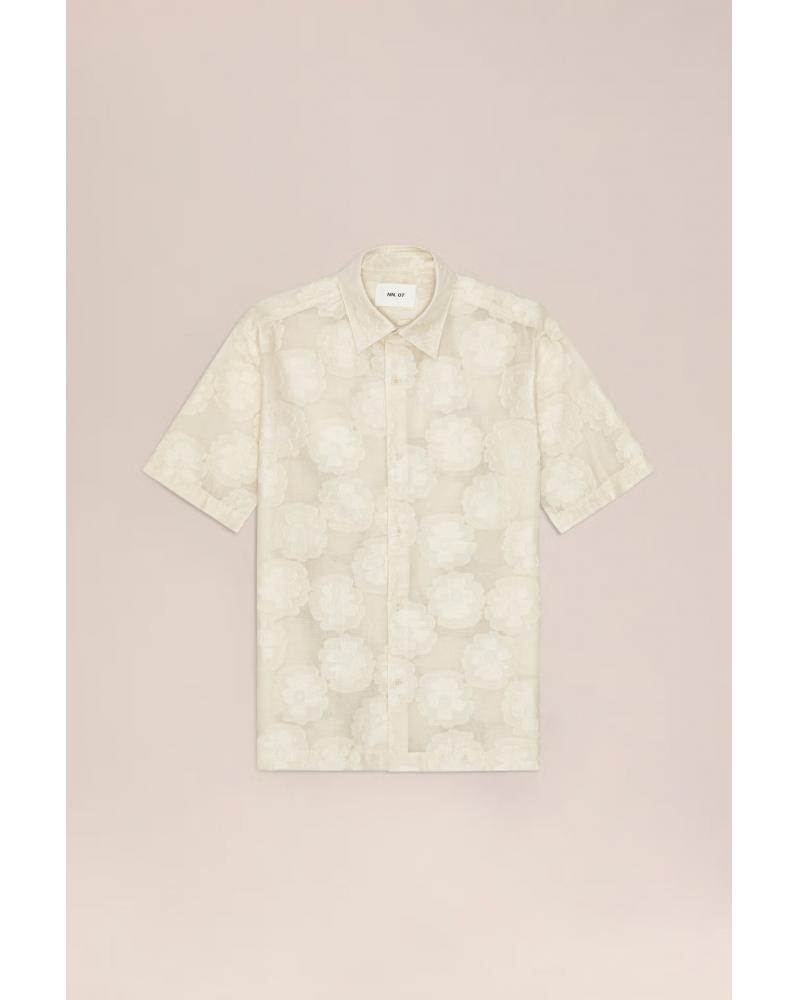 Chemise NN.07 Freddy Manches courtes  ivoire