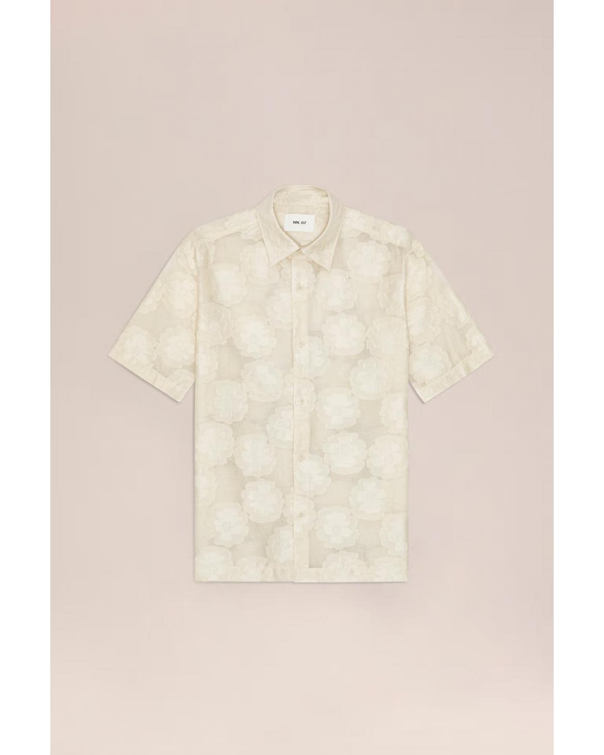 Chemise NN.07 Freddy Manches courtes  ivoire