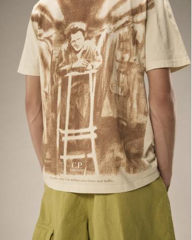 Tee shirt C.P COMPANY 5431 Frozen dew Beige