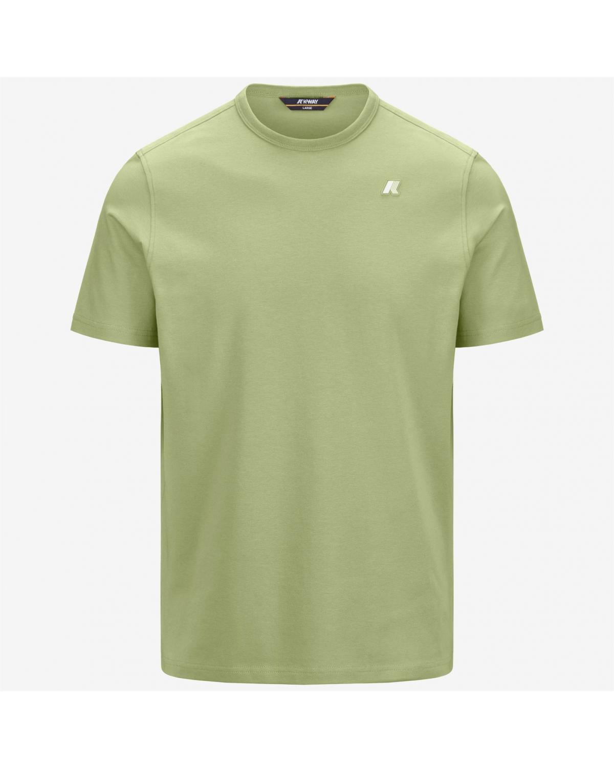 T-SHIRT K-WAY ADAME LIGHT STRETCH JERSEY GREEN LIME VERT