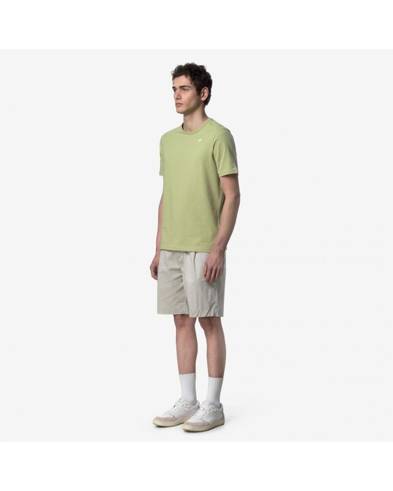 T-SHIRT K-WAY ADAME LIGHT STRETCH JERSEY GREEN LIME VERT