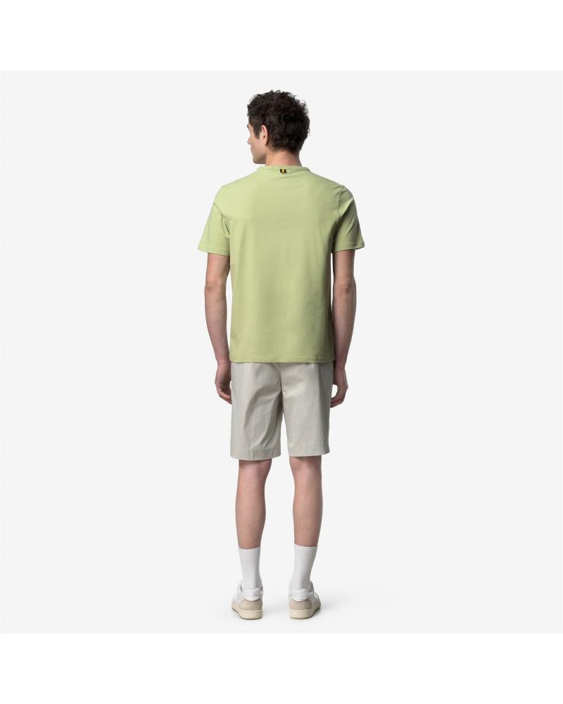 T-SHIRT K-WAY ADAME LIGHT STRETCH JERSEY GREEN LIME VERT