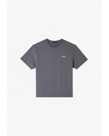 TEE SHIRT A.P.C.PETIT BOXY VPC ANTRACITE/BLANC 