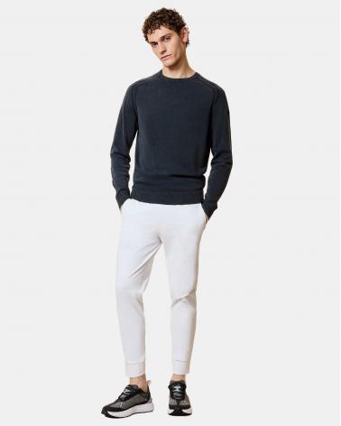 PULL COL ROND RRD TECHNO WASH BLUE BLACK ANTRACITE 