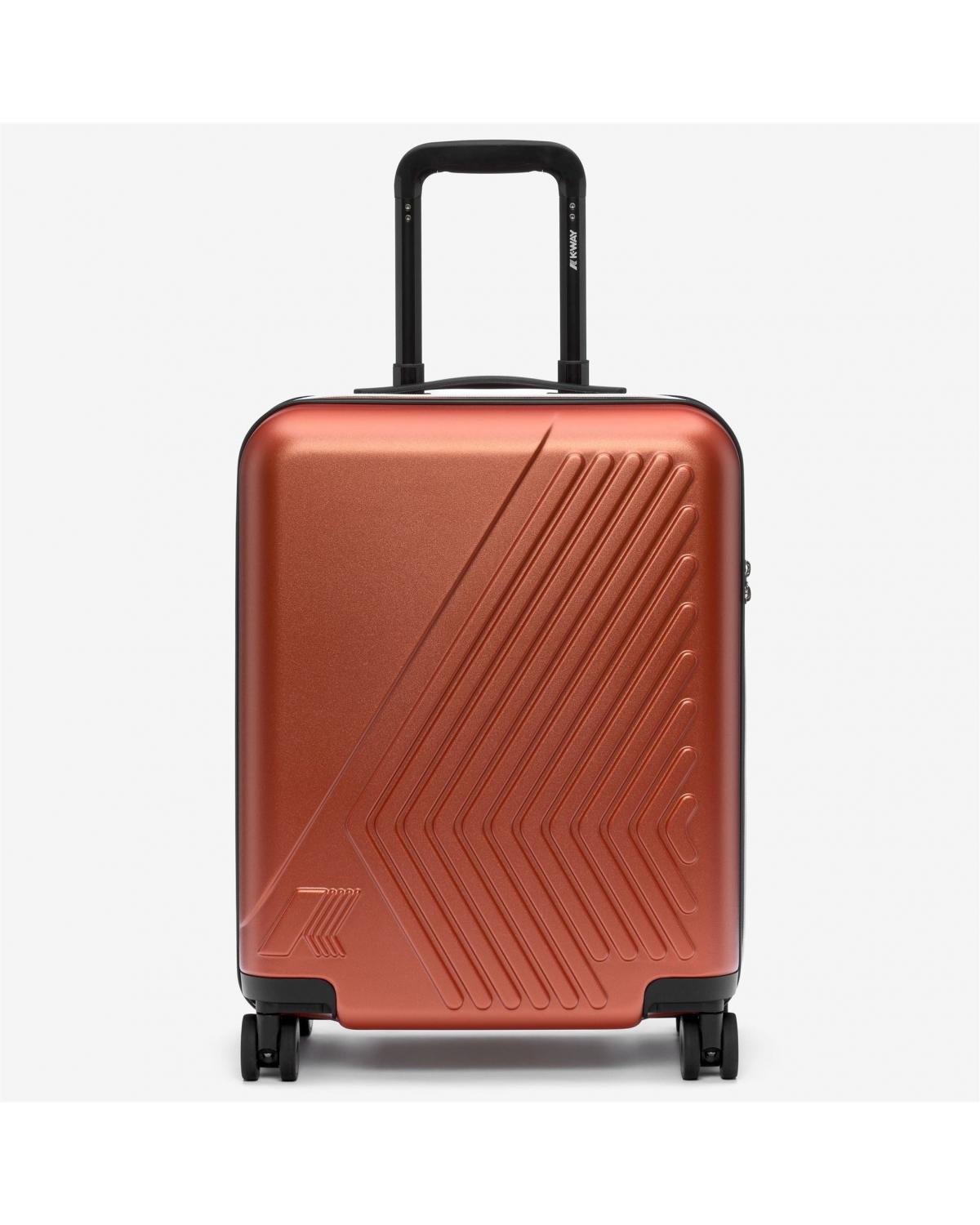  VALISE K-WAY EUDOXIE LOGO ORANGE  BROWN