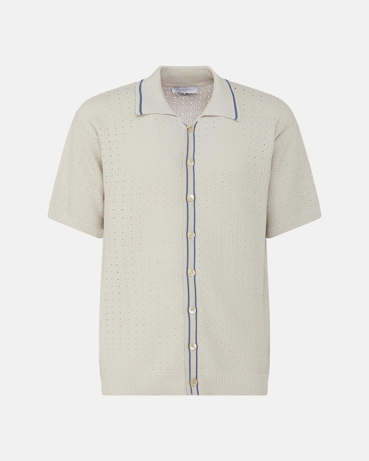 CHEMISE OVERSHIRT FIESOLI M/COURTES  BEIGE