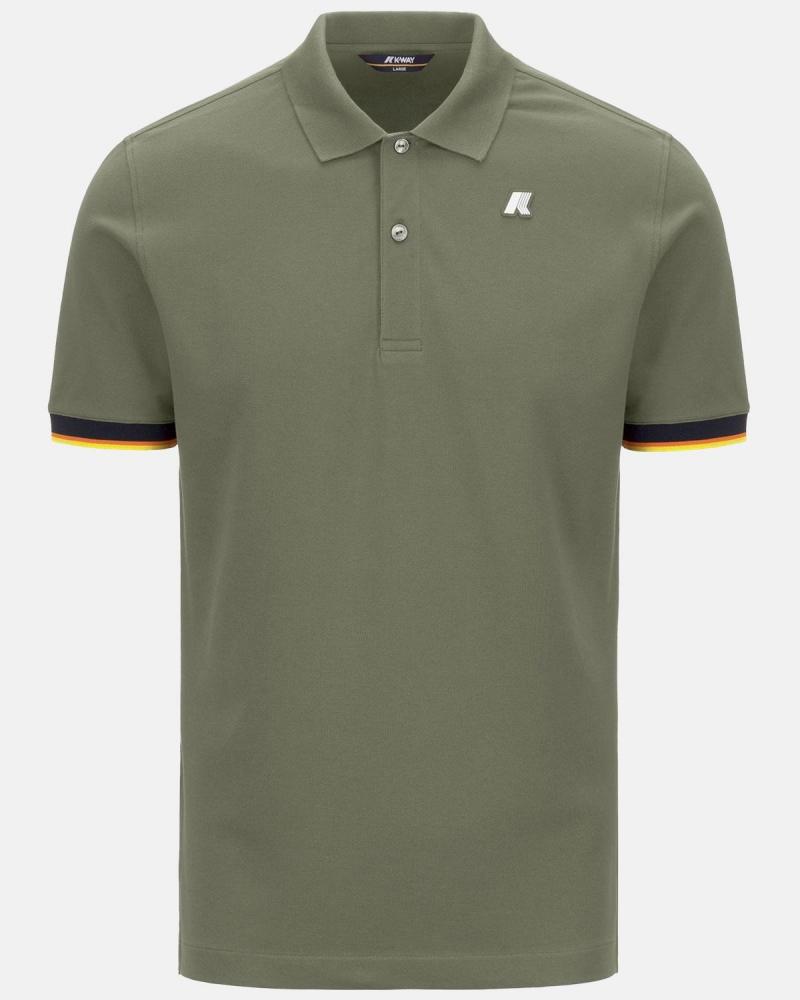 POLO  K-WAY VINCENT GREEN LICHEN 