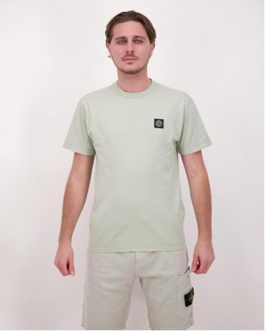 TEE SHIRT STONE ISLAND JERSEY COTON 2100027 0055 VERT 