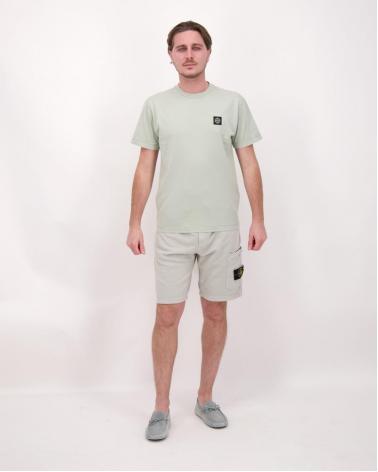 TEE SHIRT STONE ISLAND JERSEY COTON 2100027 0055 VERT 