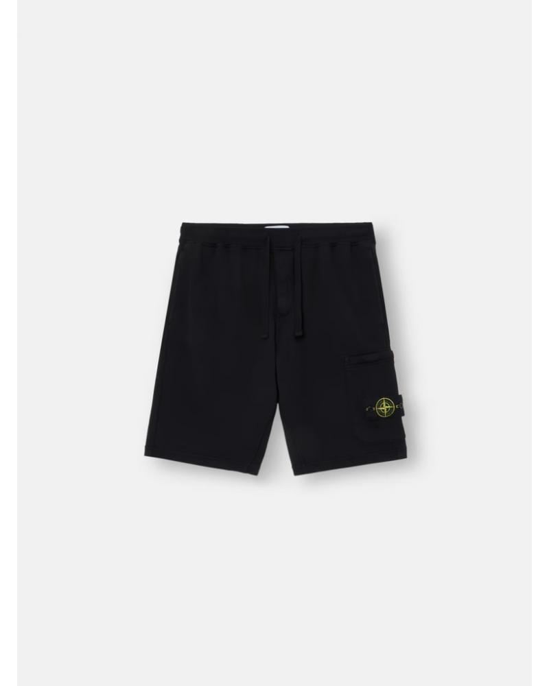 BERMUDA STONE ISLAND 6200011 0029 NOIR ORGANIC COTTON FLEECE  