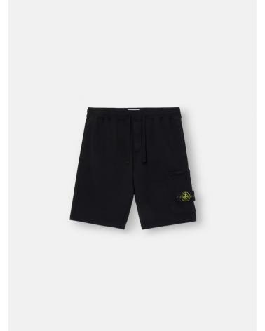 BERMUDA STONE ISLAND 6200011 0029 NOIR ORGANIC COTTON FLEECE  