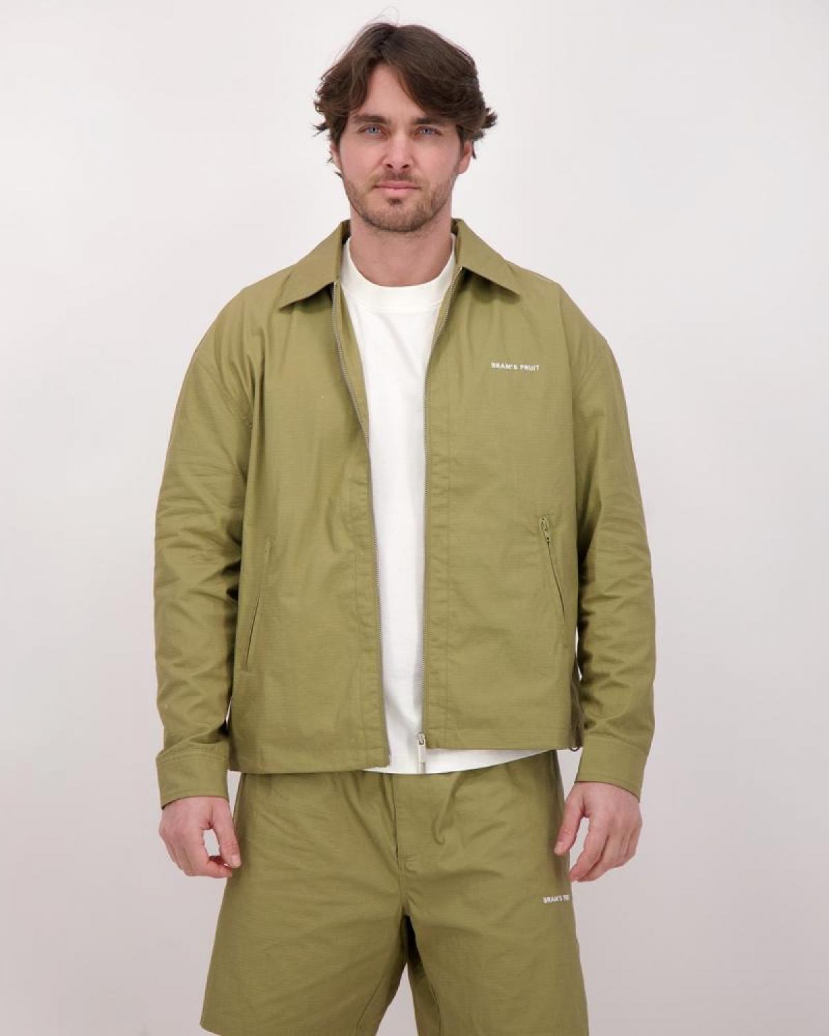 SURCHEMISE BRAM'S FRUIT TEXTE LOGO OLIVE