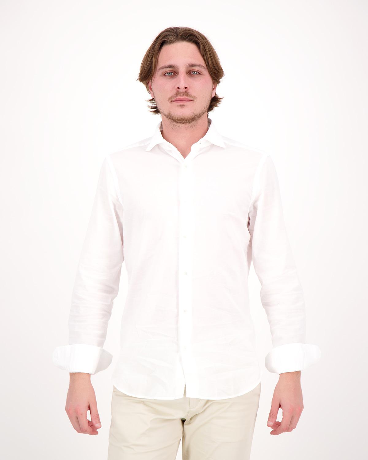 Chemise FEDELI JAMES Panamino blanc