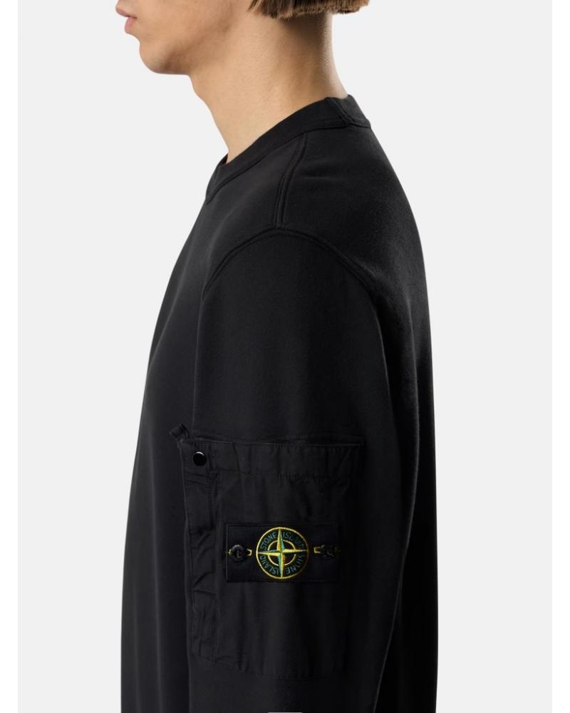 SWEAT STONE ISLAND 6100019 0029 NOIR