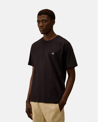 TEE SHIRT CP.COMPANY 726A  888 LOGO PATCH MARINE