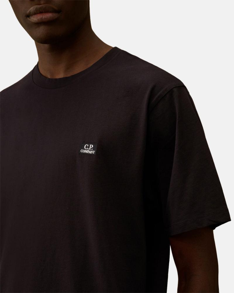 TEE SHIRT CP.COMPANY 726A  888 LOGO PATCH MARINE