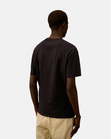 TEE SHIRT CP.COMPANY 726A  888 LOGO PATCH MARINE