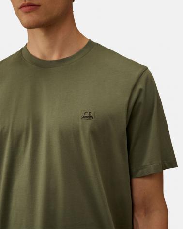TEE SHIRT CP.COMPANY 726A  668 LOGO PATCH VERT